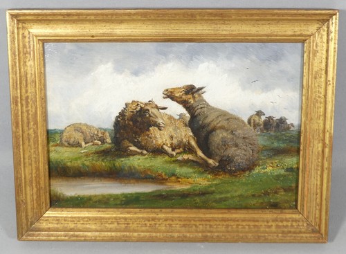Les moutons petit tableau - moutons,,