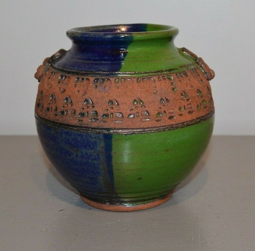 Vase boule grès vernissé - ,