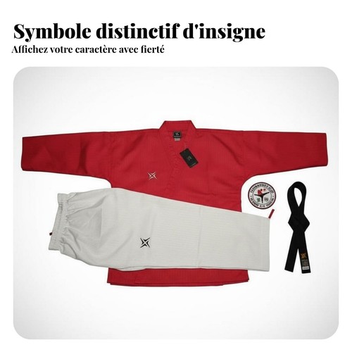 Ensemble dobok rouge - ensemble,