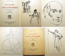 THEATRE/SOUVENIRS DU VIEUX COLOMBIER/55 DESSINS DE BERTHOLD MAHN/1926/EO