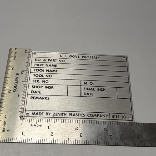 Vtg zenith plastics s - vtg,