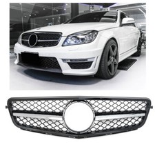 Calandre sport pour Mercedes W204 S204 C chrome noir C63 AMG