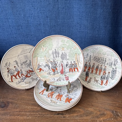 Assiettes faience terre de - 7,