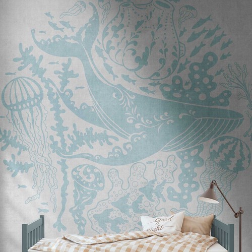 Papier peint poissons - peint,