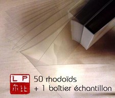 Pléiade : 50 rhodoïd neuf, fins + 1 boîtier en échantillon