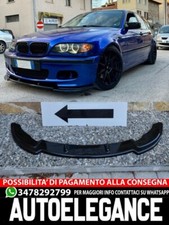 Lame BMW Serie 3 E46 M3 Sous Pare-Choc ABS Noir Poli Séparateur .v