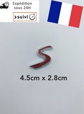 Logo métal S Adésif de mini cooper S Position coffre malle arrière
