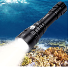 Lampe De Plongée Torche Sous Marine Phare Eclairage Professionnel Chasse Pêche F