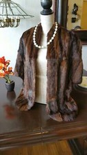 Vintage Mink Coat Shawl