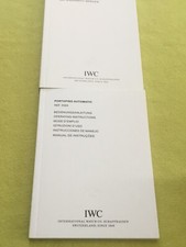 IWC SCHAFFHAUSEN PORTOFINO AUTOMATIC 3565 & Warranty MANUAL Booklet