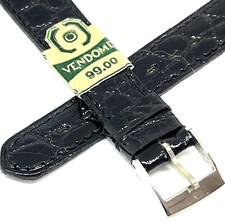 Bracelet De Montre Vintage Vendome 14 mm Crocodile - G2-39