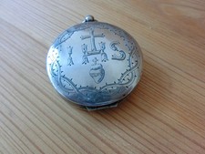 CUSTODE OU BOITE A HOSTIES ARGENT MASSIF MINERVE / VERMEIL