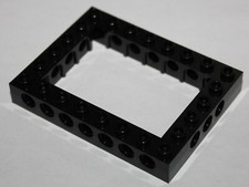 Lego Technic Black Brick 6x8 Open Center ref 32532 set 10030 75104 10179 7679 ..