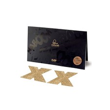 Bijoux de seins Flash Croix or