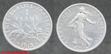France ! 1 franc semeuse 1912