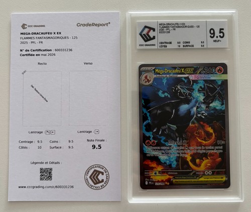 Carte pokémon méga dracaufeu - carte, méga-dracaufeu