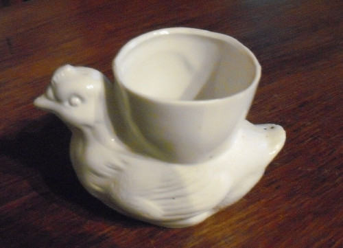 Ancien coquetier faïence - coquetier,