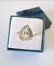 Bague aigue-marine argent 925