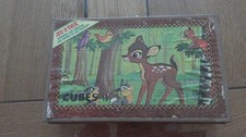 vintage boite de cubes jeu d'éveil BAMBI walt disney Garnier
