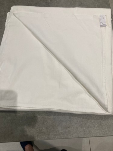Drap plat coton blanc - drap,