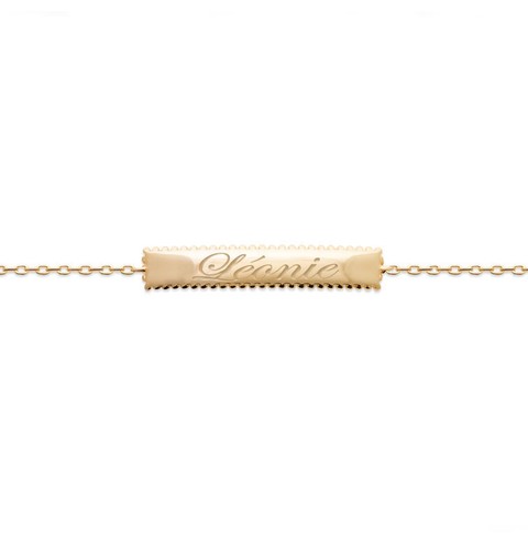 Bracelet gourmette plaqué - gourmette,