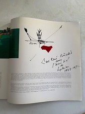 catalogue expo Georges MATHIEU avec dessin et dédicace MANUFACTURE DES GOBELINS