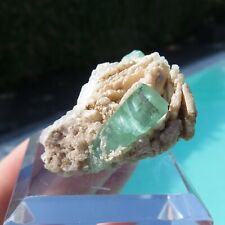 Minéraux *** CRISTAUX De TOURMALINE VERTE Sur MATRICE Afghanistan