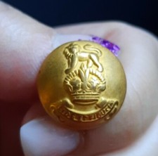 00314 bouton d'uniforme royal army pay corp fide et fiducia uk doré 17,5mm 
