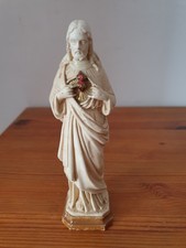 Statuette du sacré Coeur de Jésus Christ en plâtre 5x16 cm