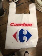 Ancien Sac De Caisse Carrefour Vintage Plastique 