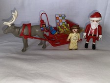 Playmobil Traîneau Père Noël Ange Renne Cadeaux Christmas