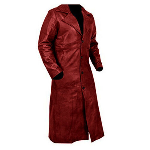 Homme cuir rouge - homme, long