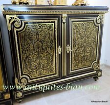 Meuble d'appui L XIV à 2 portes en marqueterie Boulle Epoque Napoléon III
