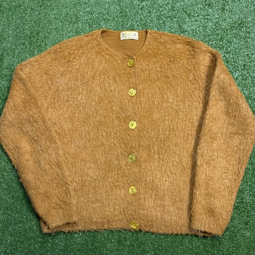 Vintage 60s brown shaggy fuzzy - brown,