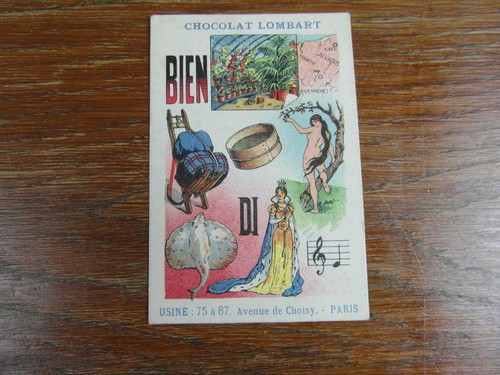 Chromos chocolat lombart - chromos,