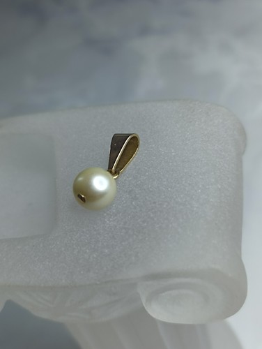 Pendentif carats perles - or, 18
