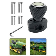 Bouton de volant noir pour tondeuses à gazon pour tracteurs et véhicules lourd