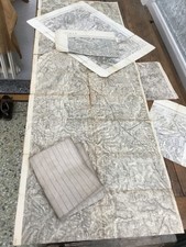 Lot De 7 Cartes D État Major