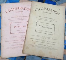 2 JOURNAUX 1905 ET 1906 L'ILLUSTRATION THEATRALE