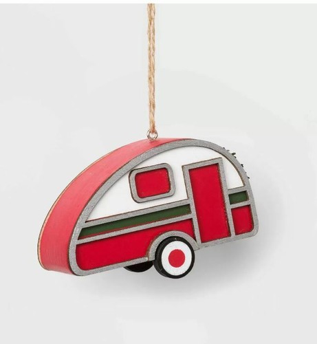 New wooden camper christmas - new,