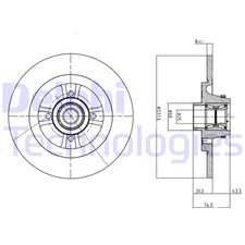Disque de frein (à l'unité)