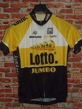 LLOTTO Jumbo Santini Maillot Bicyclette Cyclisme Shirt Tg. M