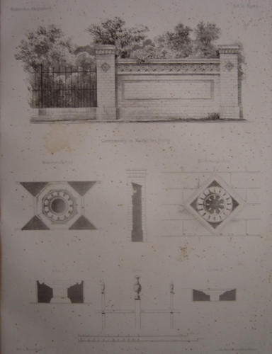 Lithographie mur de - d'un,