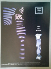 Publicité parfum . Hervé Léger . Feuille de magazine