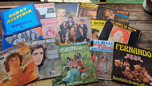 Lot disques tours des - 32, 45