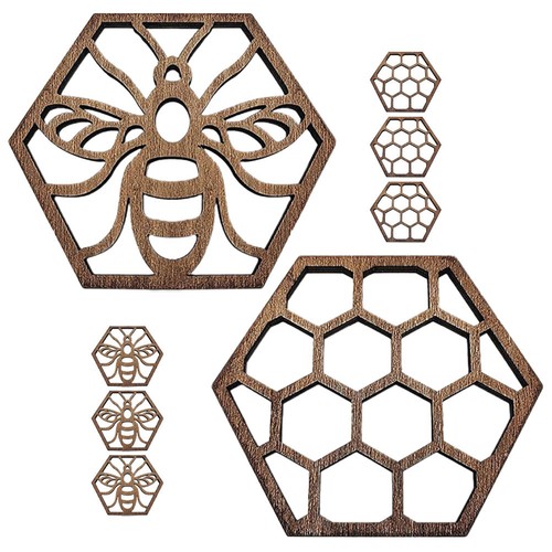Pcs sous verres hexagonaux - pcs,