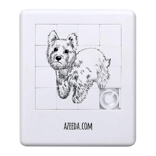 Westie dog sliding - 'westie, puzzle