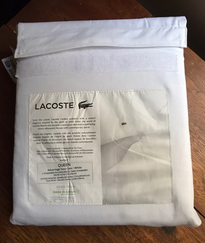 Nwt lacoste maison - nwt, queen