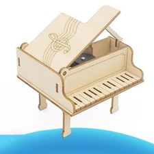 Bois DIY Piano Modèle Kit 3D