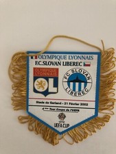 ANCIEN FANION OLYMPIQUES LYONNAIS COUPE UEFA 2002